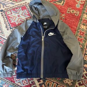 Nike Dark Blue and Gray windbreaker Jacket